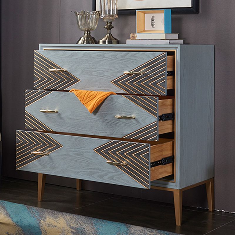 15.6/14.82 Inch Width Glam Storage Chest Manufactured Wood Dresser