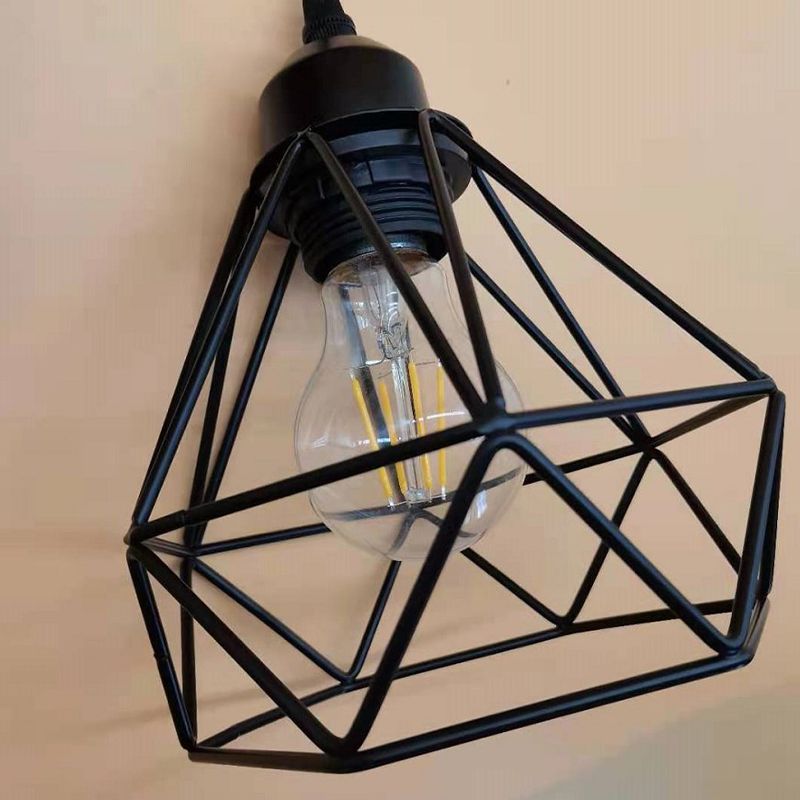 Metal Geometric Wall Light Sconce Industrial 1 Light Wall Mounted Lamp