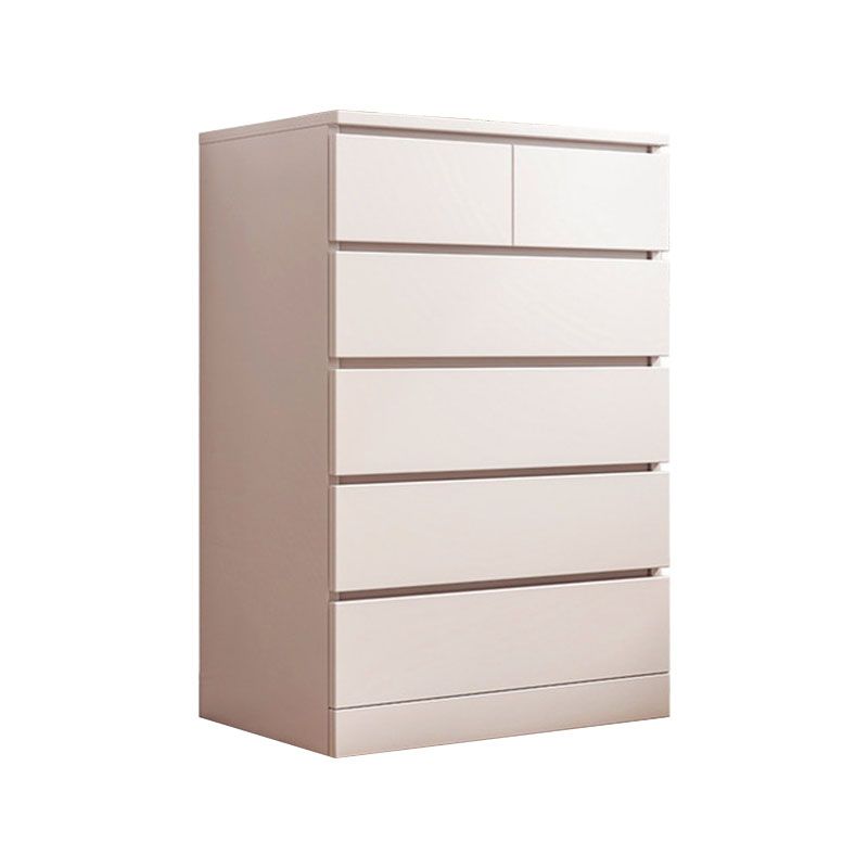 Contemporary 42.9-Inch Tall Wood Accent Chest with 6 Drawers