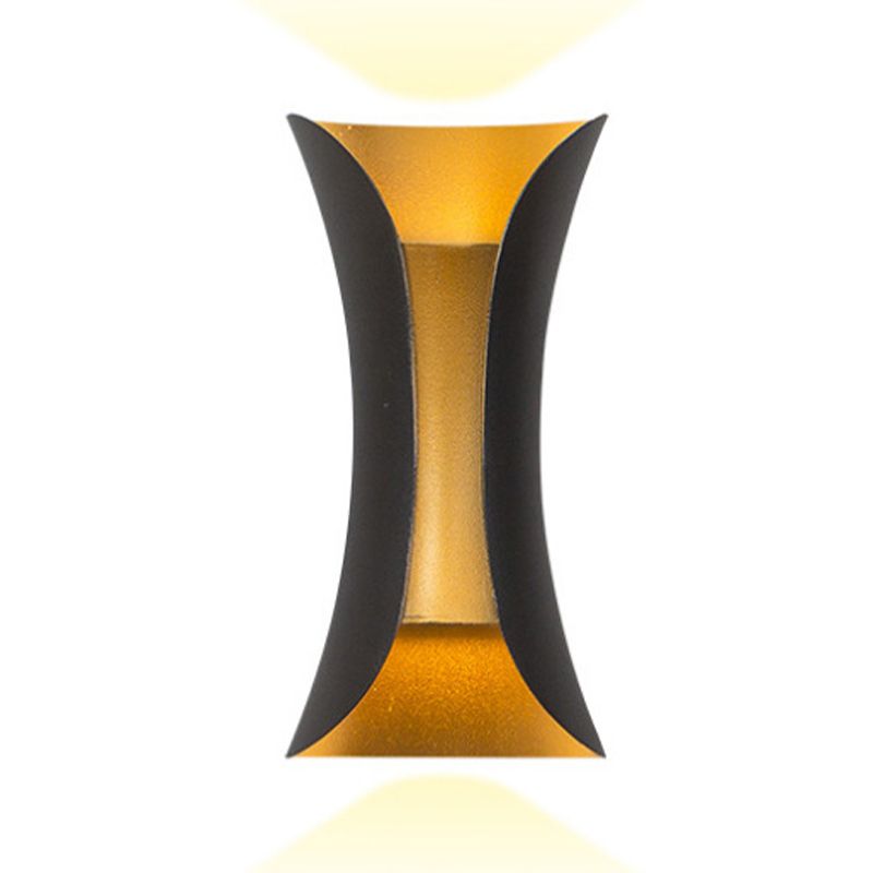Curl Shape Wall Light Modern Style Metal Sconce Light for Living Room