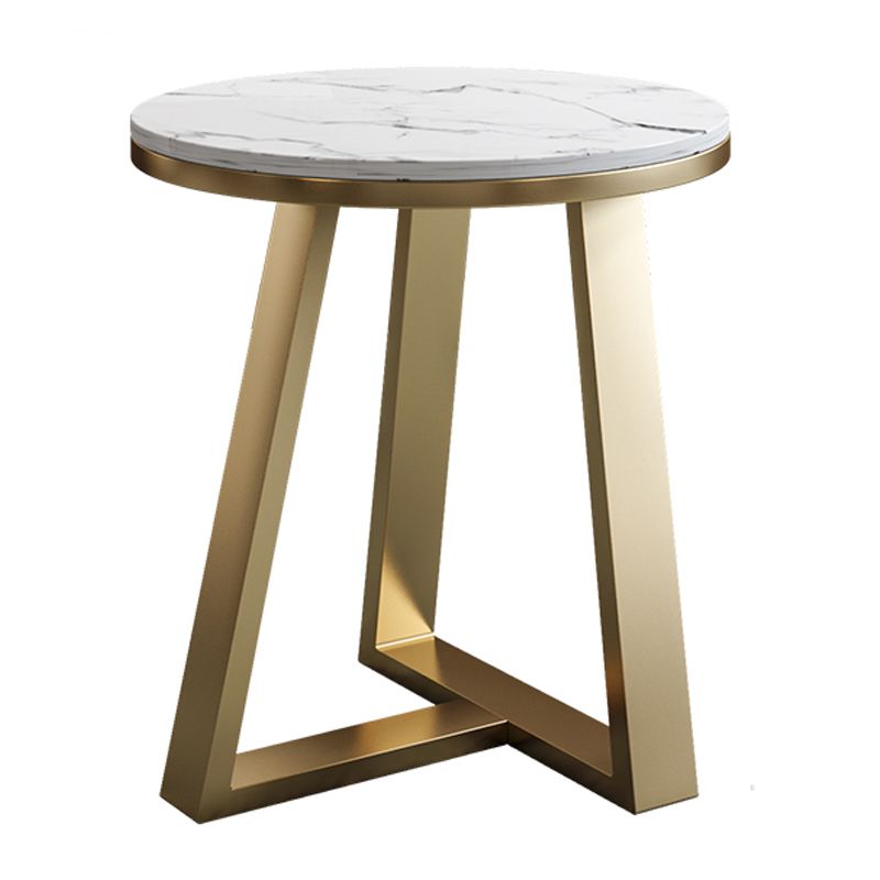 Slate Top Glam Cross Legs Coffee Table Oval Coffee Cocktail Table