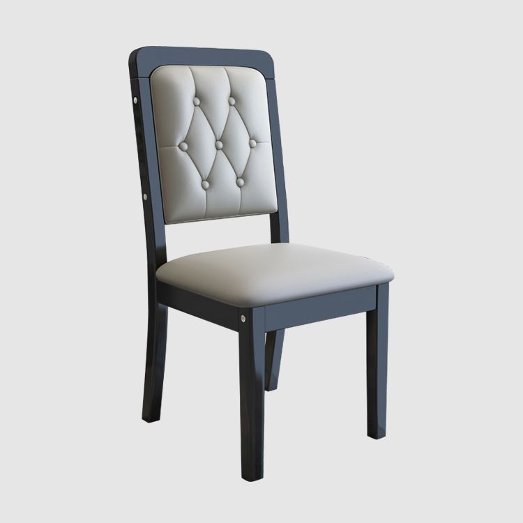 Nordic Style Wood Chair Open Back Dining Side Chair for Dinning Room