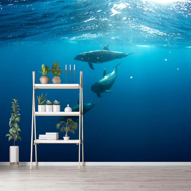 Environment Friendly Wall Mural Wallpaper Underwater Sitting Room Wall Mural