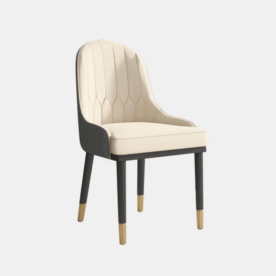 Modern Sintered Stone Black Dining Room Set with Rectangle Table and Metal Base Dining Set