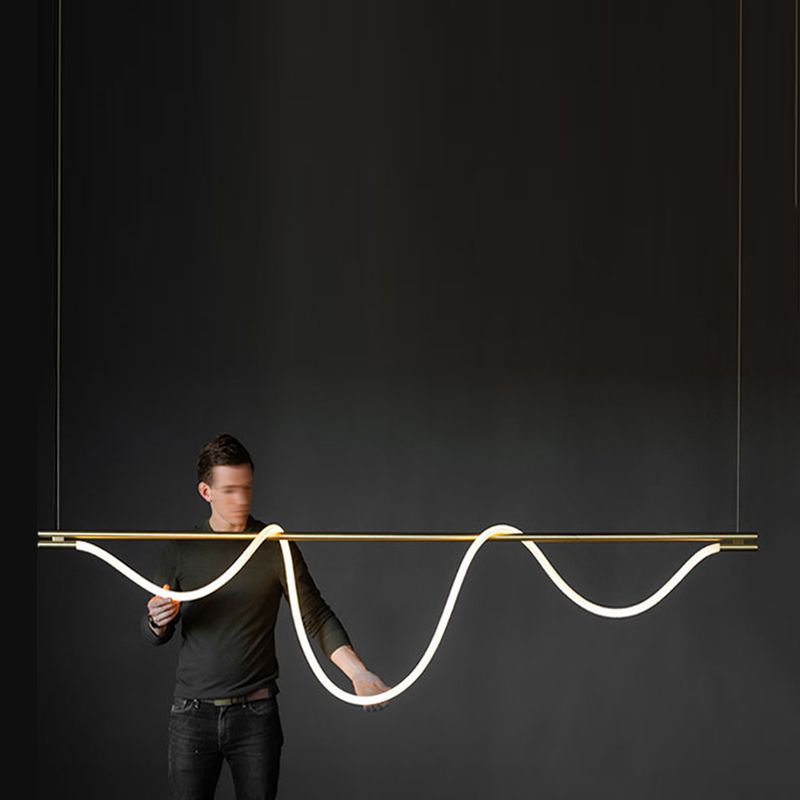 Luci a sospensione per soggiorno per soggiorno per soggiorno oro lineare oro lineare oro le luci a 1 luci per soggiorno per soggiorno