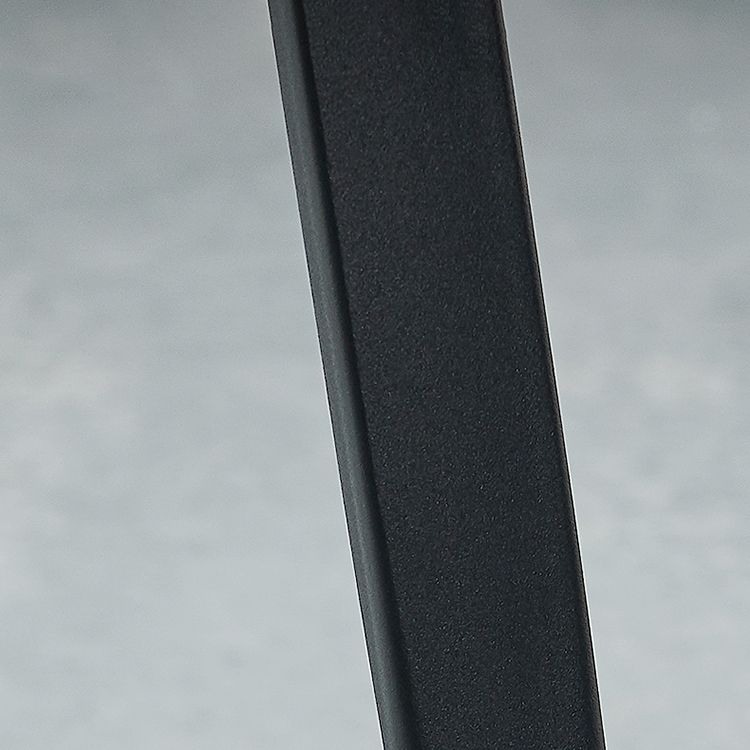 Modern Metal and Faux Leather Armless Dining Chairs for Kitchen