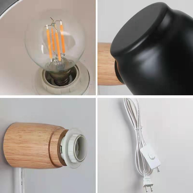 Metalen kom leeswandverlichting moderne stijl 1 licht wand gemonteerd verlichtingsarmatuur