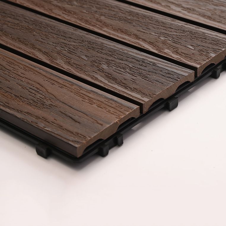 Deck Plank Interlocking Wood Flooring Tiles Garden Outdoor Flooring