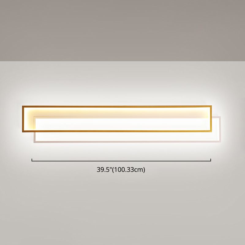 Simplicité lampe à la ligne rectangle des lampes murales intérieures