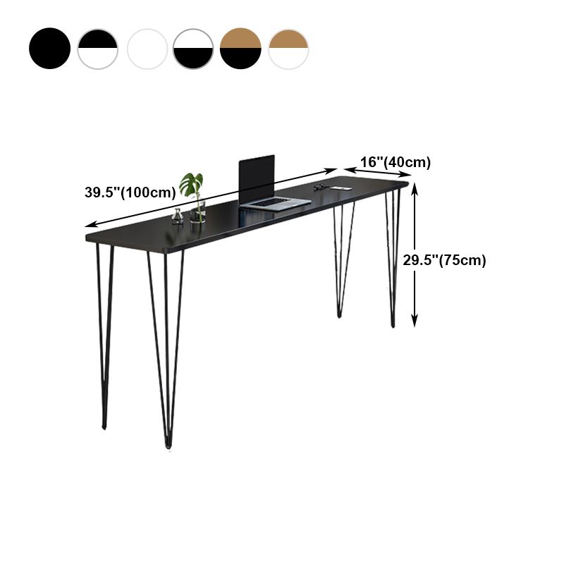 Industrial Style Rectangle Wood Top Counter Table 42-inch Height Bar Table