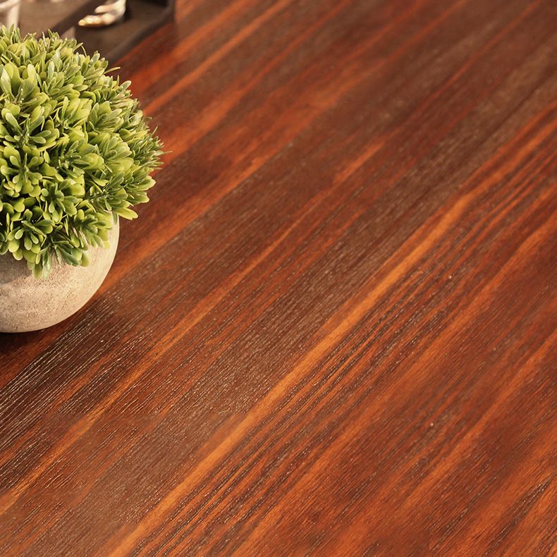 Einfacher Stil Home Wood Esstisch Rundform Tisch mit einer einzelnen Sockelbasis