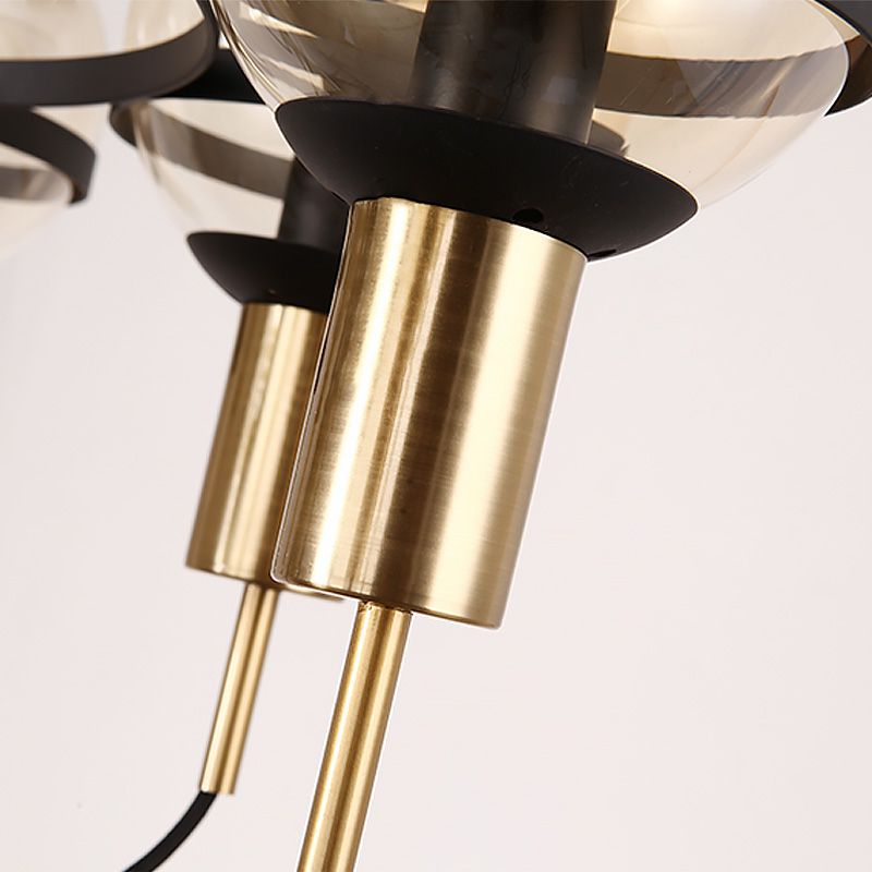 Globaler Glasschatten Kronleuchter Licht modern