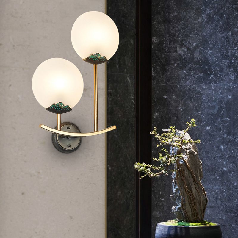 Lampada moderna del cerchio in metallo lampada a monte armato Prontone della parete in ottone per soggiorno