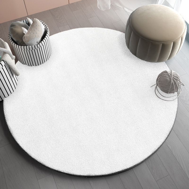 Round Zebra Printed Rug Modern Polyester Indoor Carpet Non-Slip Backing Area Rug for Living Room