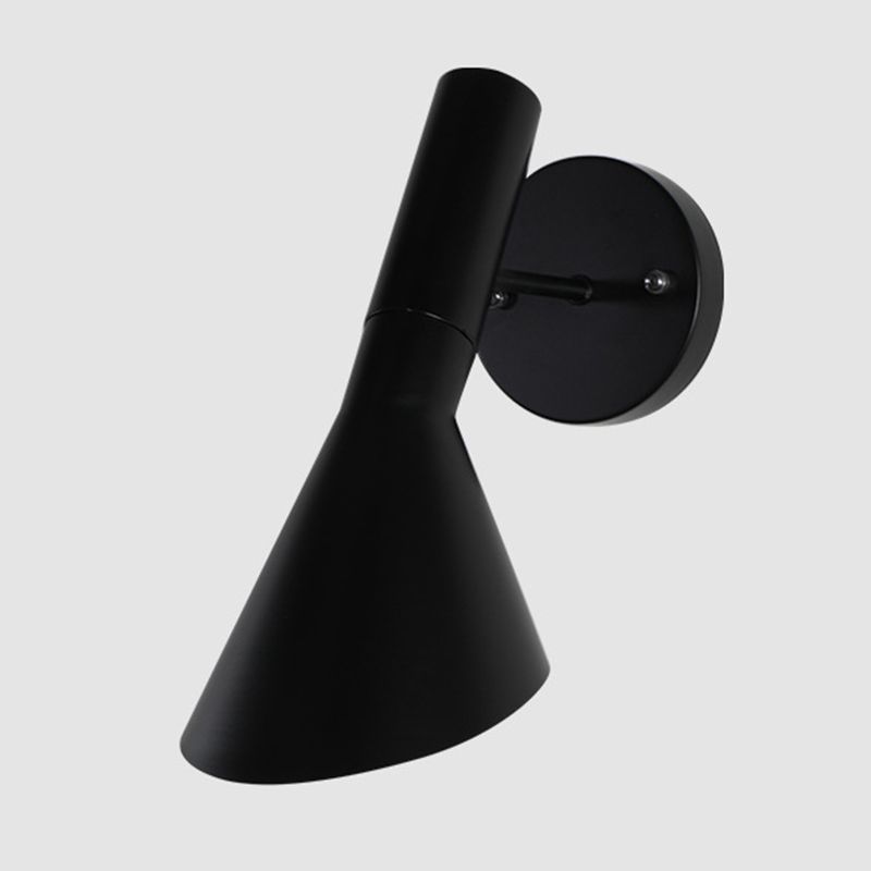 Contemporary Wall Light Black/White Metal Lighting for Living Room