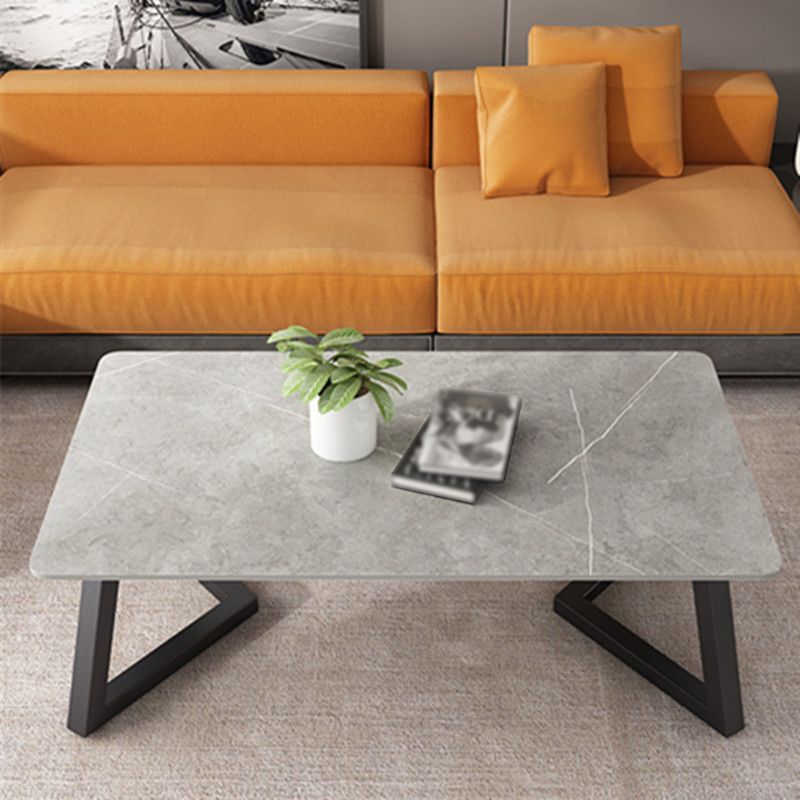 Trestle Bunching Tables Slate Rectangular Geometric Coffee or End Table