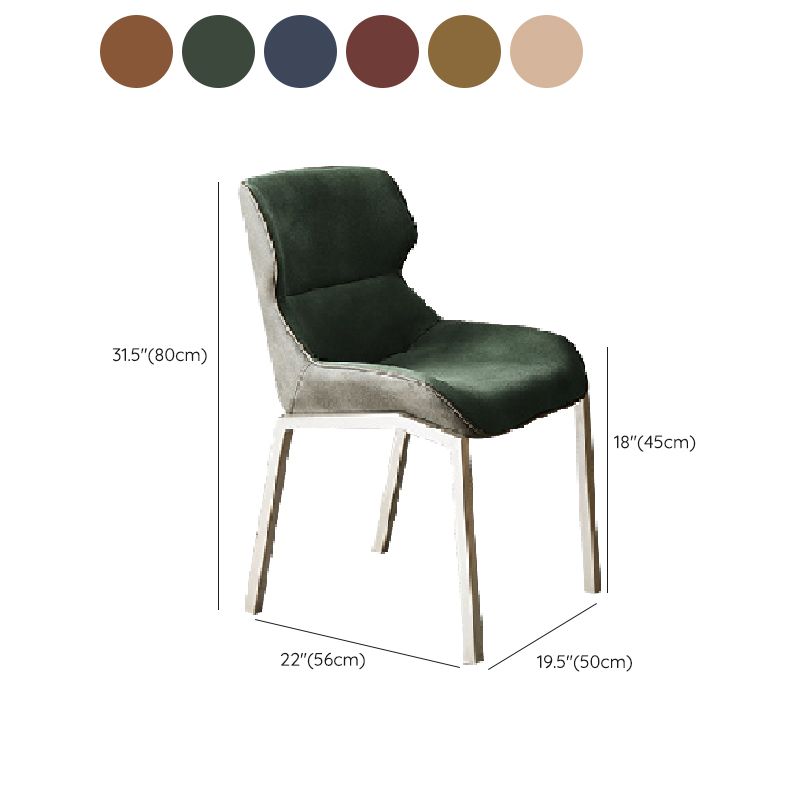Modern Style Chairs Dining Chairs with Metal Legs for Kitchen
