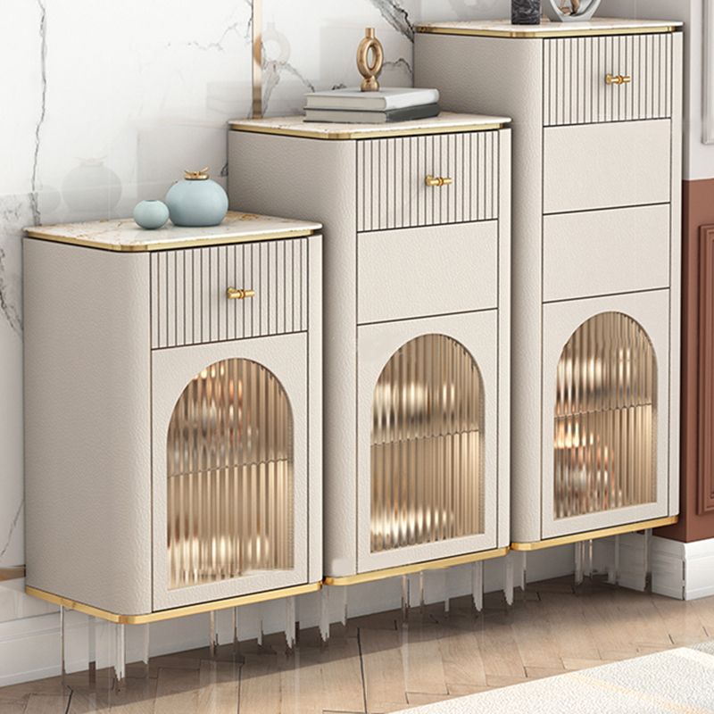 11.7-inch Width Glam Storage Chest Stone Storage Chest Dresser