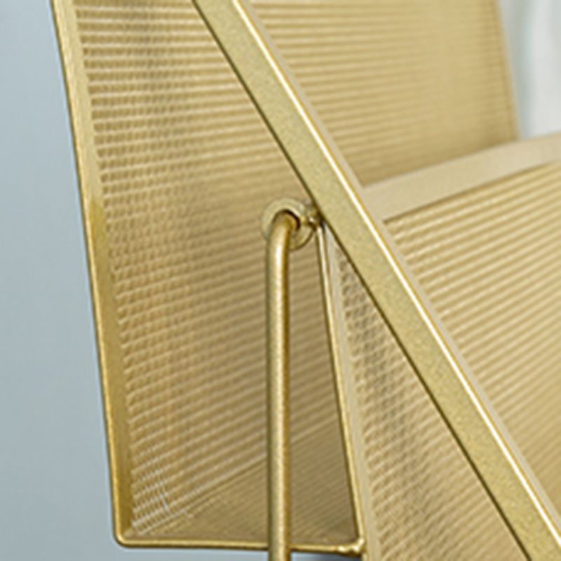 Modern Metal Ladder Bookshelf Iron Closed Back Bookcase for Home