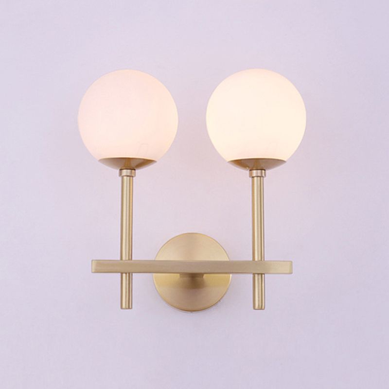 Creative Vanity Lighting Simple Glass Wall Light Sconce for Washroom