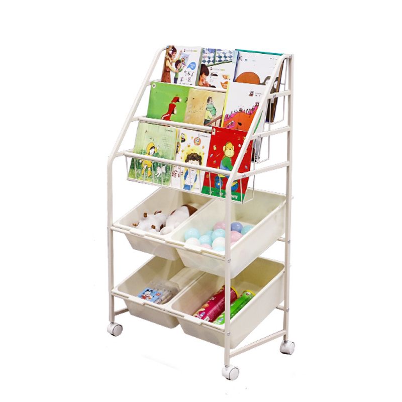 Contemporary Style Bookcase Open Back Bookshelf for Office and Home