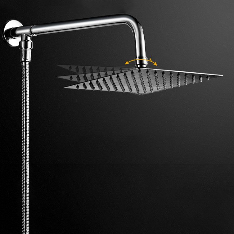 Swivel Rain Shower Head Wall-Mount Full Copper Pressurized Shower
