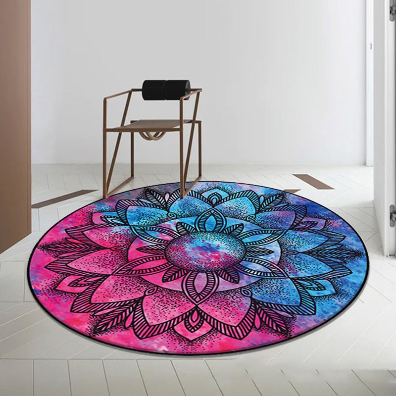 Modern Rug Polyester Graphic Indoor Rug Stain Resistant Rug for Drawing Room