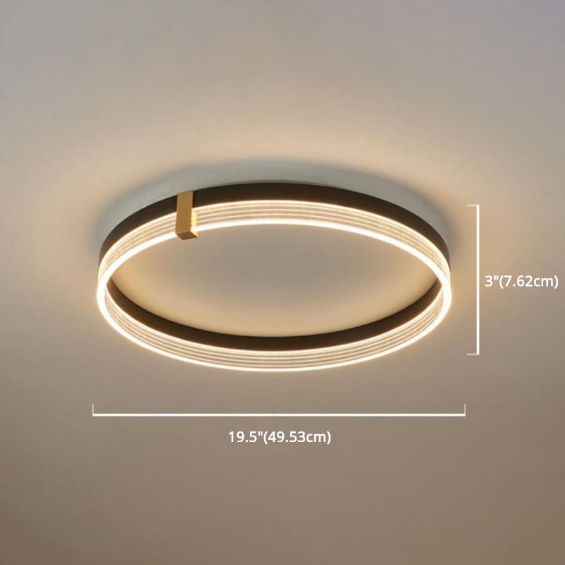 DEL géométrique Flush Mount Ceiling Light Modern Simplicity Acrylic Ceiling Mount Chandelier for Bedroom