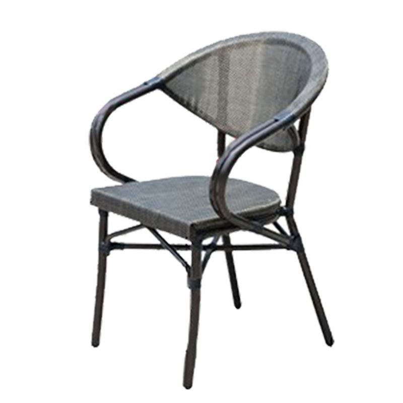 Tropical Patio Dining Side Chair Set of 2/4/6/8 Faux Rattan Dining Side Chair