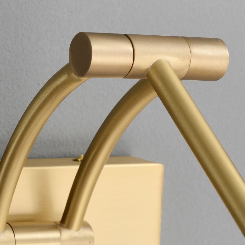 Style moderne de style luxueux à chasse cylindrique Mur de montage Copper mural de vanité murale en or finition