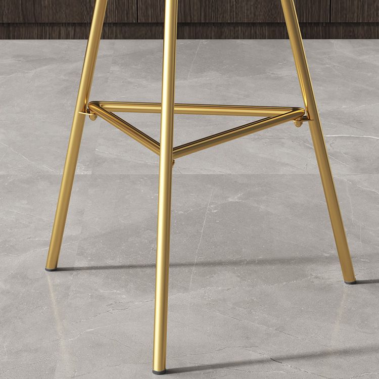 1/3/4 Pieces Industrial Round Bar Table Set Gold Iron Bistro Set with Footrest