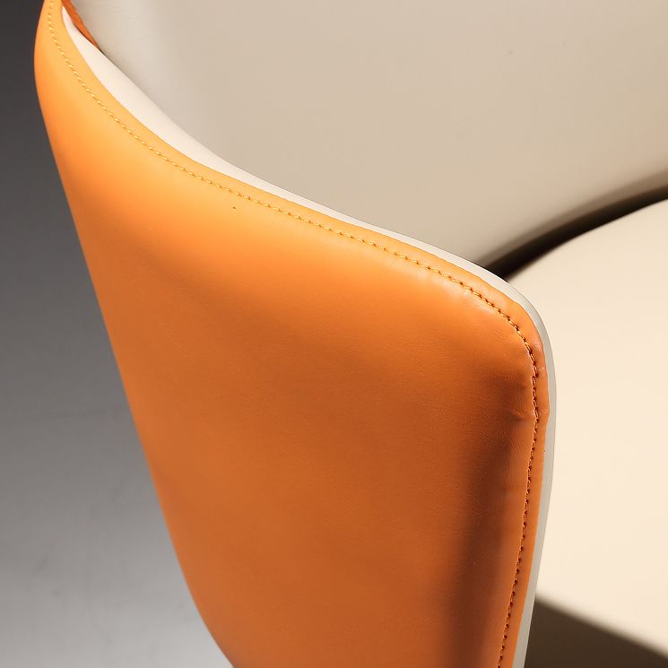 Modern Style Faux Leather Dining Side Chairs Upholstered Side Chairs for Restaurant Use