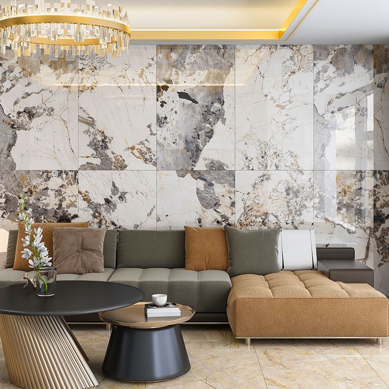 Polished Floor and Wall Tile Modern Patterned Floor and Wall Tile