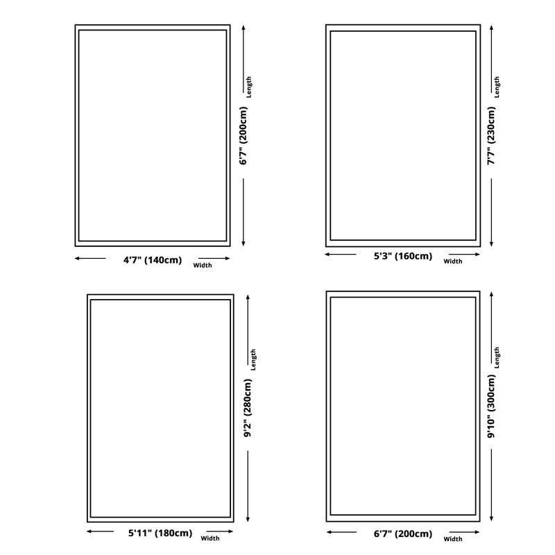 Schwarzer orientalischer Teppich Polyester Grafikbereich Teppich nicht rutschfestem Teppich für Wohnzimmer