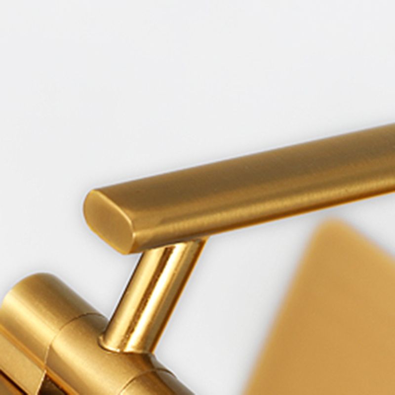 Mount mural linéaire moderne Induction Metal 1-Light Wall Lampe pour salle de bain