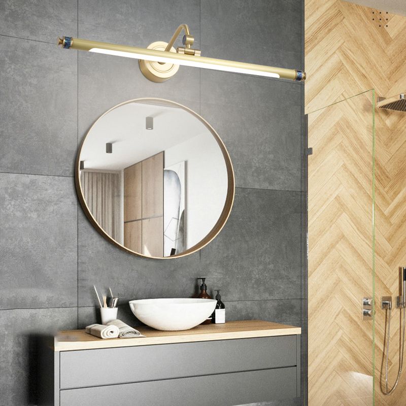 LED Vanity Light Fixtures Traditional Mirror Front Lighting with Acrylic Shade