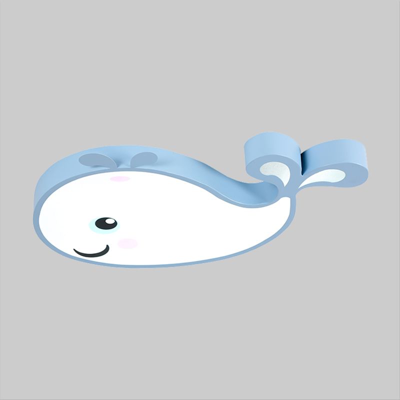 Macaron Dolphin inbouwlamp acryl LED-plafondlamp voor kinderkamer in blauw/roze/wit