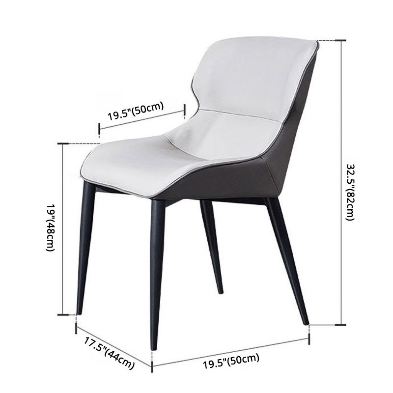 European Glam Style Metal Chair Set Wingback Side Dining Room Kitchen Chairs