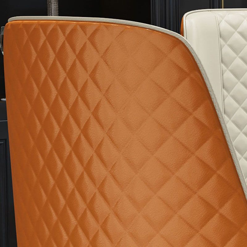 Chaise de salle à manger sans bras à dossier solide de style scandinave, chaises latérales de salle à manger rembourrées