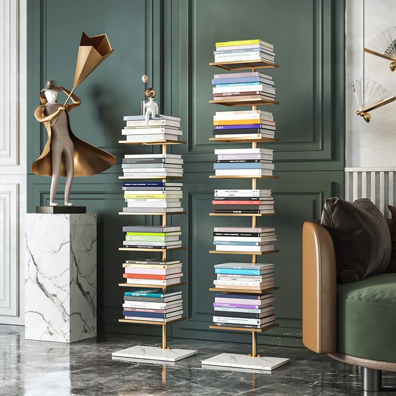 Bibliothèque d'étagère verticale de style moderne à style moderne pour usage domestique