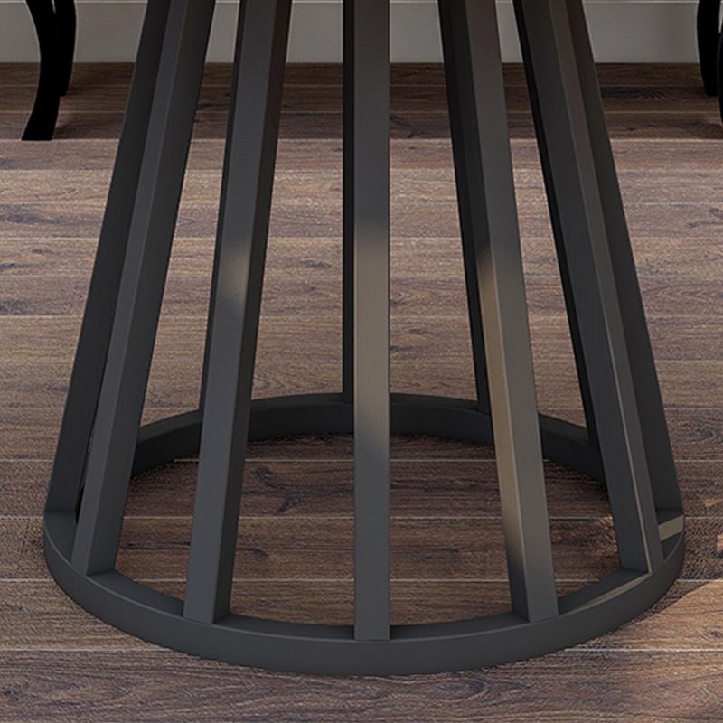 Modern Solid Wood Dining Table Metal Dining Site Table for Home Use