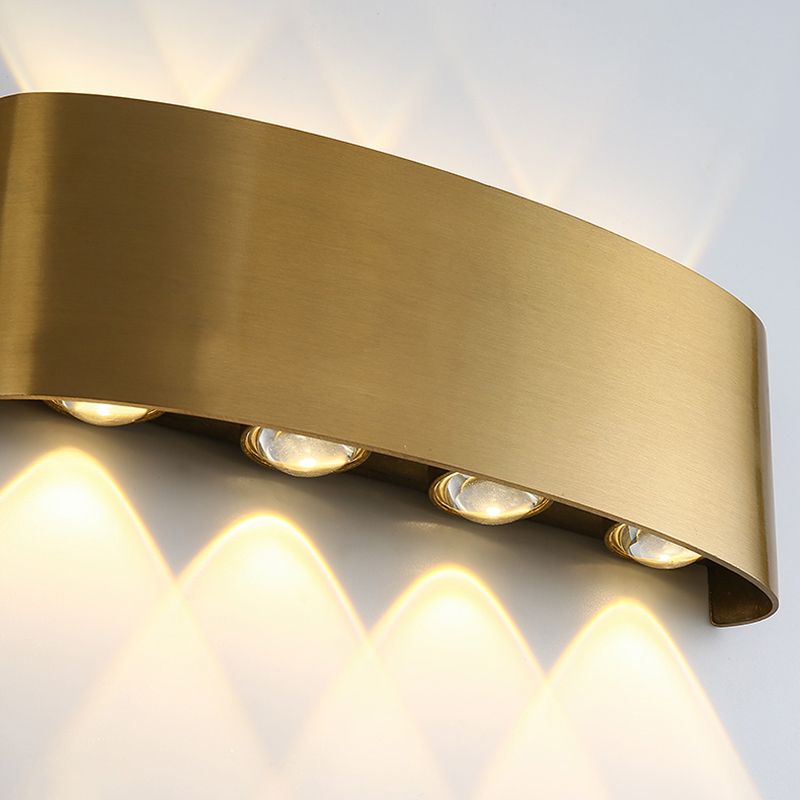 Modern Luxury Style Gold Geometric Wall Sconces Metal Wall Lighting Fixtures