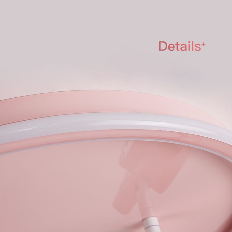 Children's Room Flush Mount Ceiling Light Modern Cartoon Cute Girl Bedroom Princess Room Net Red Angel Pink Round Lamps