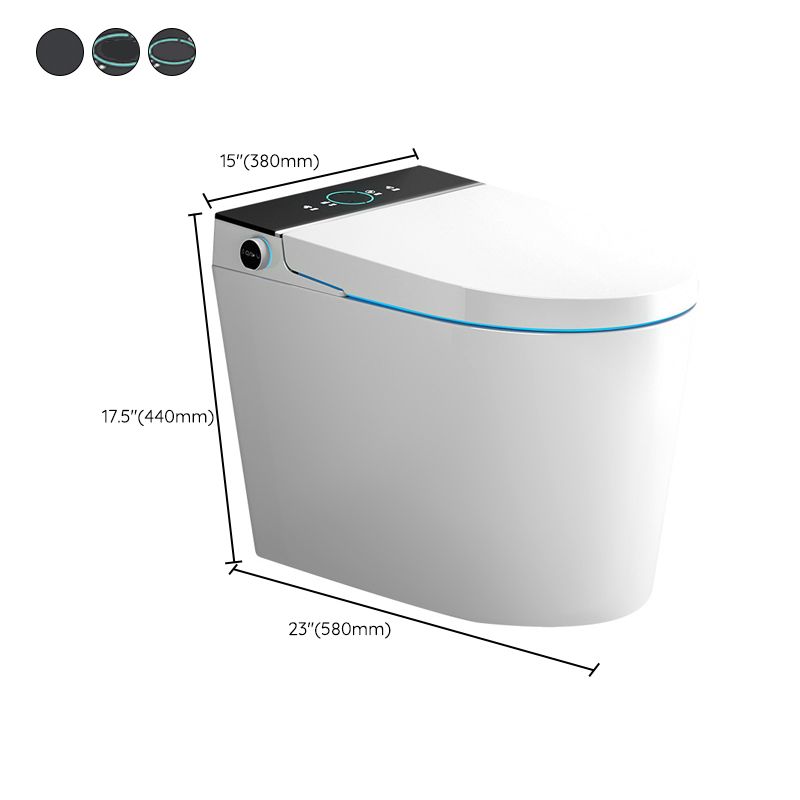 Modern Floor Mount Urine Toilet White Siphon Jet Toilet Bowl with Toilet Seat