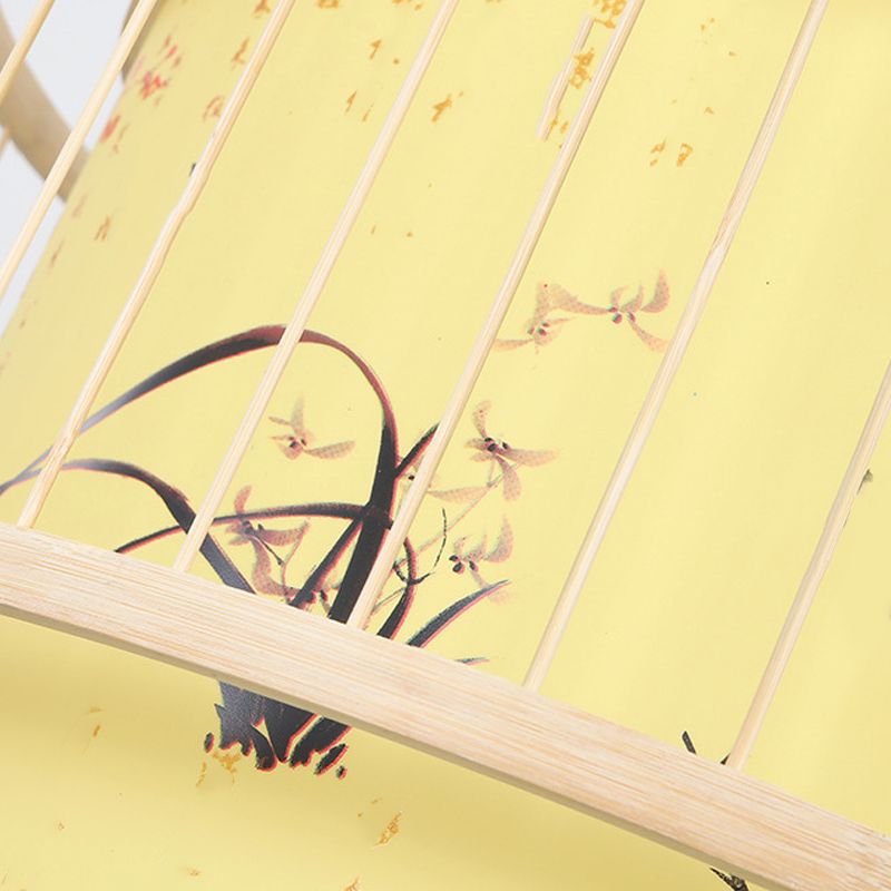 Chinesische Zylinderdecke Anhänger Leichte Bambus -Hängelampe für Teeberzimmer