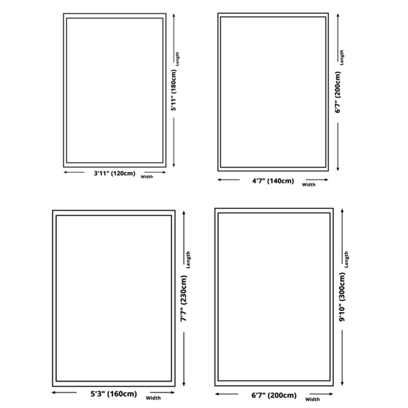 Classic Native American Rug Distinctive Polyester Area Carpet Non-Slip Backing Rug for Living Room