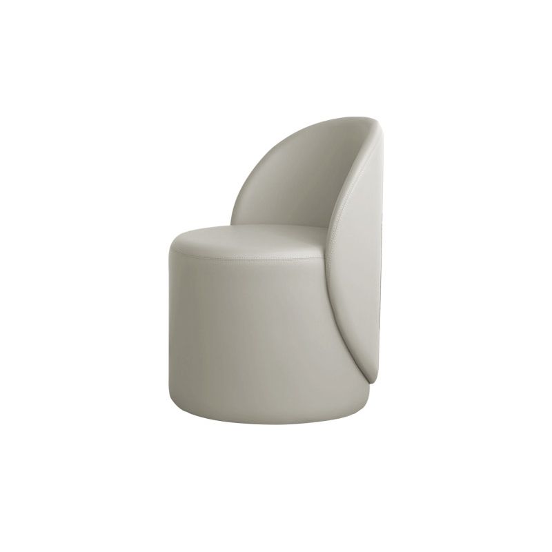Tight Back Solid Wood Frame Armless Chair Solid Color Accent Chair