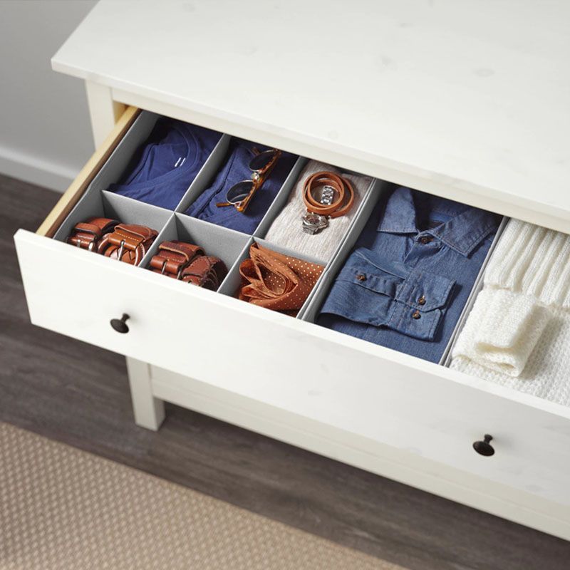 Contemporary Horizontal Chest Bedroom Storage Chest with 3 Drawers