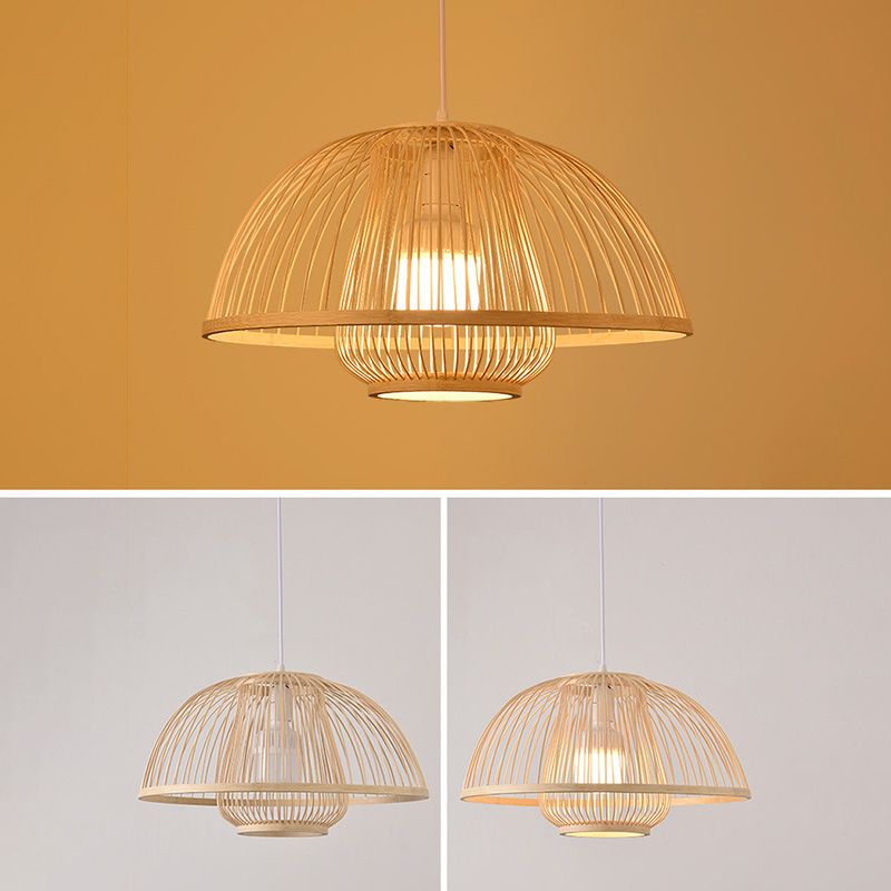 Chinesische Anhänger Beleuchtungskörper Rattan Hanges Licht mit hängenden Kabel für das Restaurant