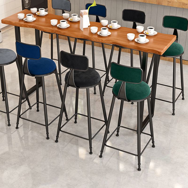 Modern Bar-height Table with Black Base 41.3-inch Height Table Base Bar Table